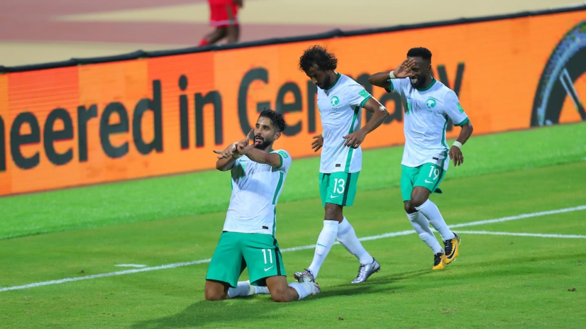 Saudi Arabia ghi bàn thắng duy nhất vào lưới Oman